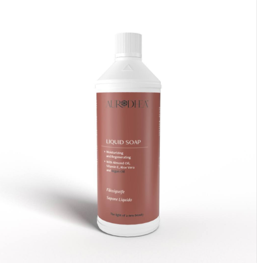 SAVON LIQUIDE À L'HUILE D'ARGAN - Enrichi en huile d’Amande, Aloe Vera et Vitamine E