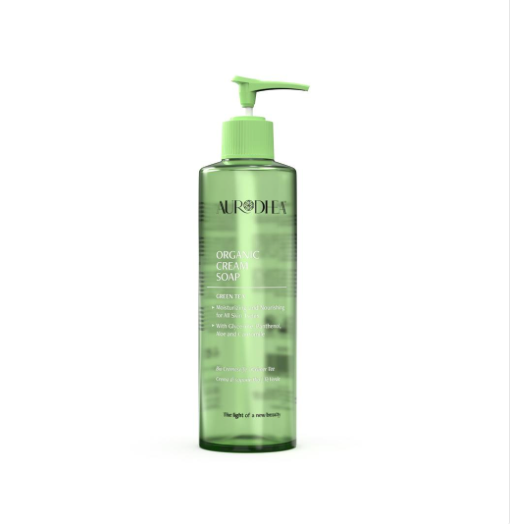 SAVON LIQUIDE AU THÉ VERT  - Enrichie en Glycérine, Panthénol, Aloe et Camomille