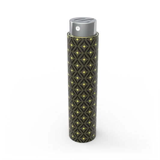 ETUI PARFUM DE POCHE - Hypnotic rhombus – Vert et jaune