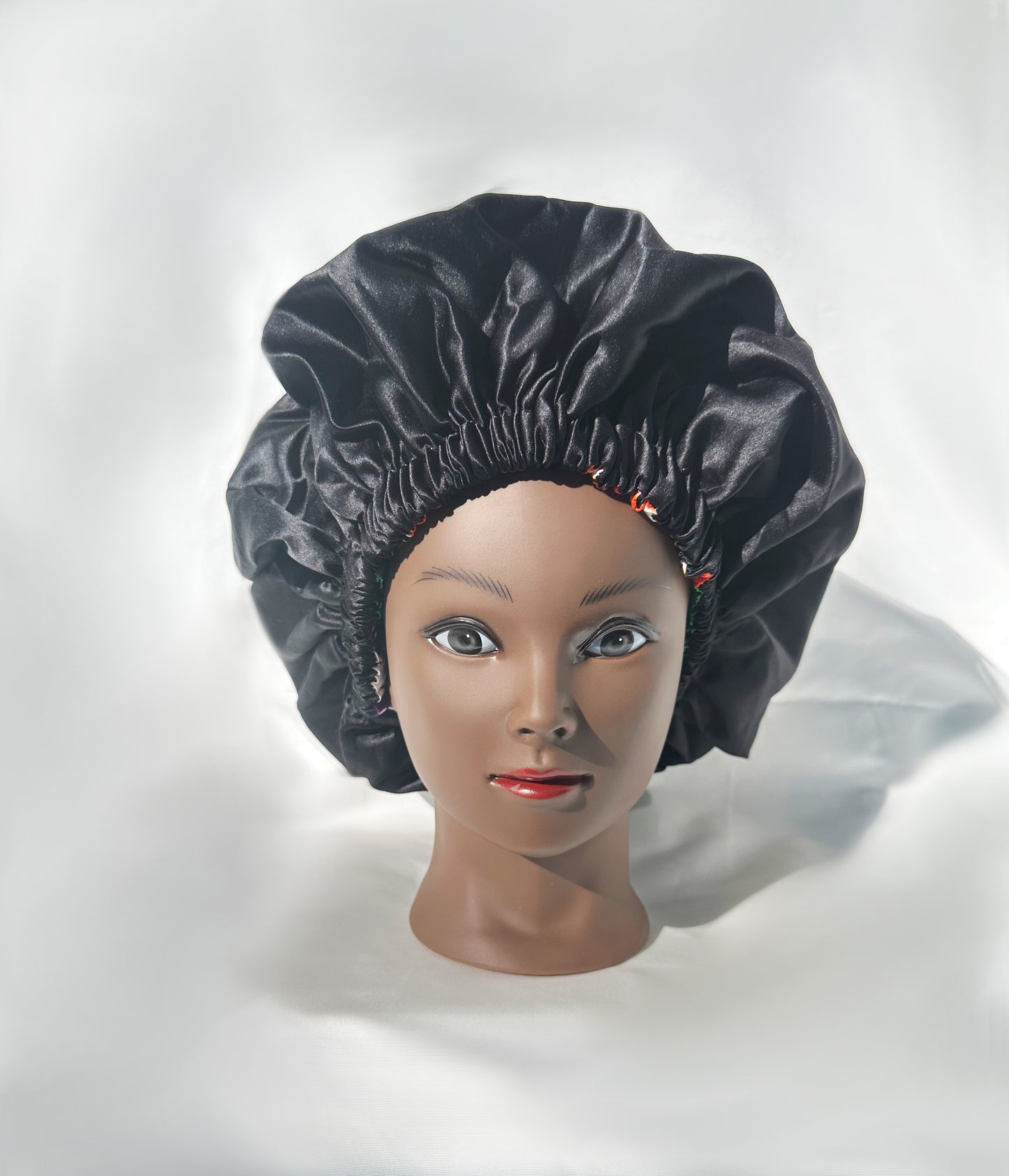 BONNET RÉVERSIBLE EN SATIN & WAX - Modèle N°1