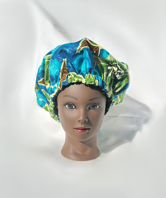 BONNET RÉVERSIBLE EN SATIN & WAX - Modèle N°2