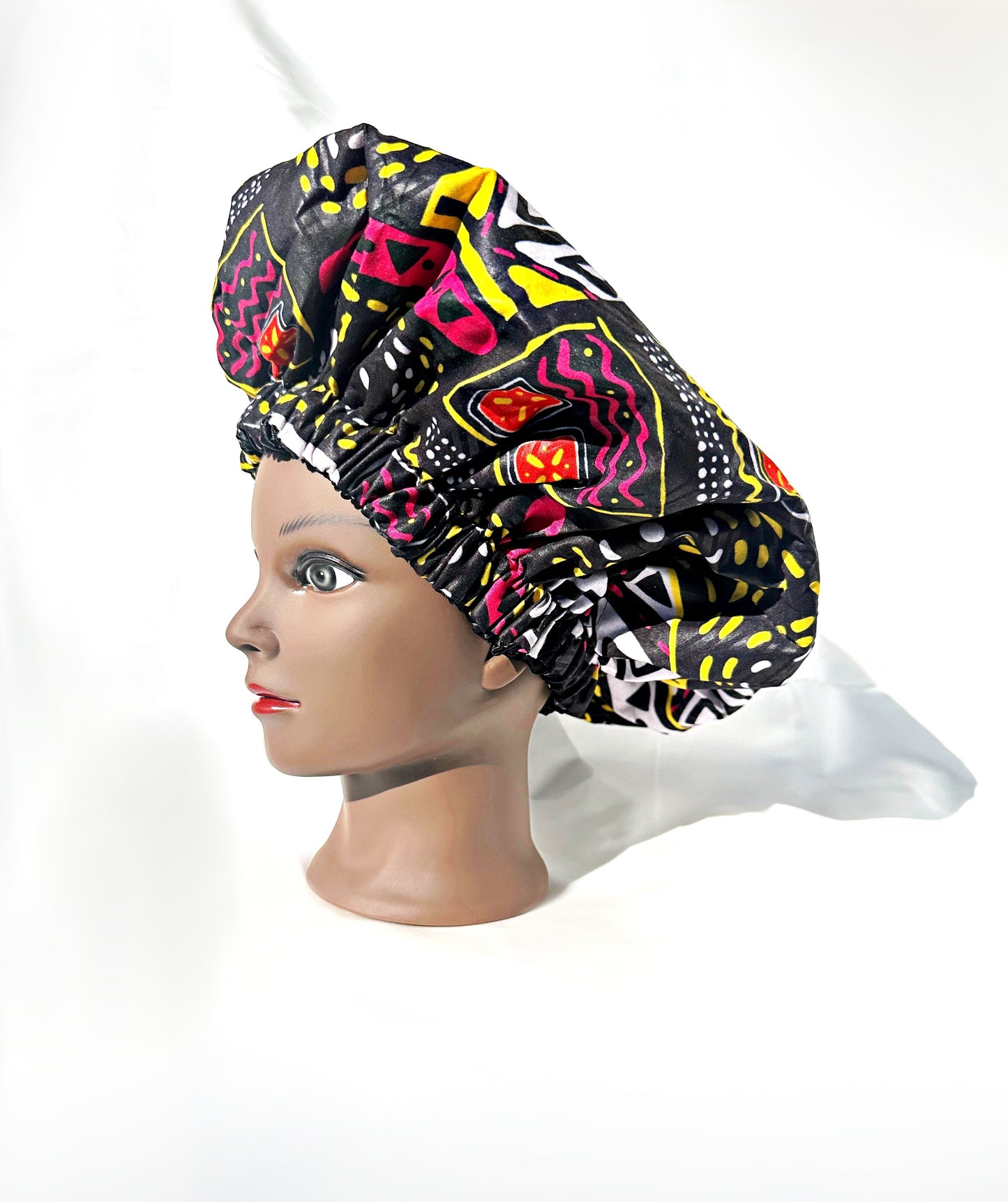 BONNET RÉVERSIBLE EN SATIN & WAX - Modèle N°4